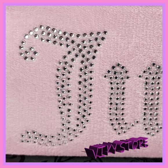 💕 NWT Juicy Couture Pink Velvet Tiered Train Case w/ Rhinestones #7200 💕 - Picture 3 of 7